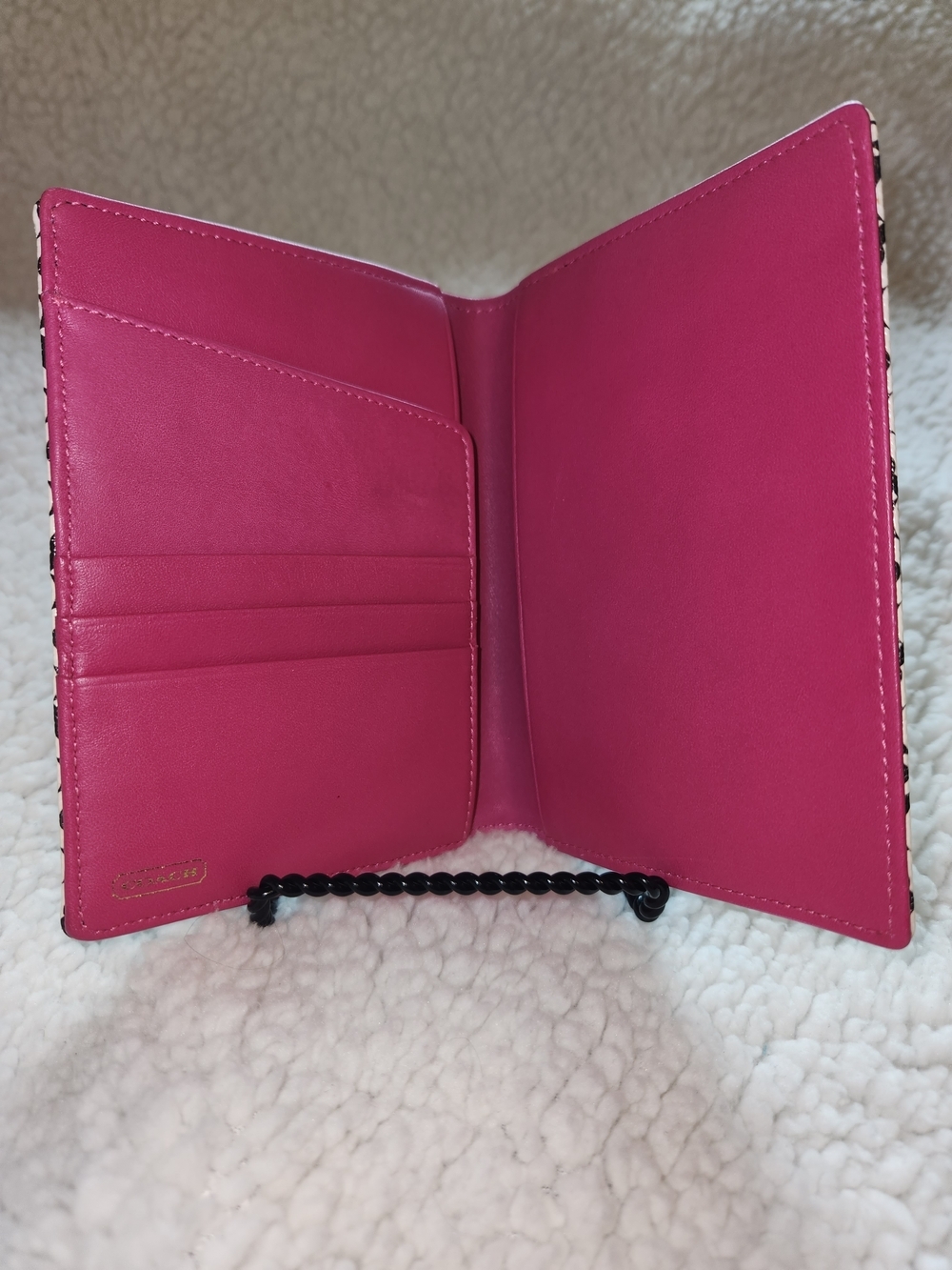 Coach Optic C Leather Passport Holder - Picture 3 of 6